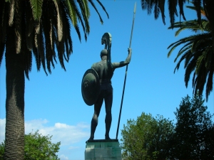 Achilles_Statue_in_Corfu_by_MaJr12
